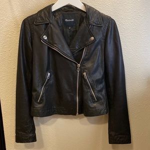 Washed Leather Motorcycle Jacket